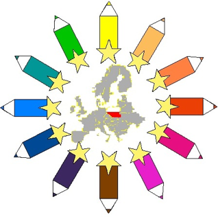 Logo Szkoły Podstawowej nr 3 im. Integracji Europejskiej