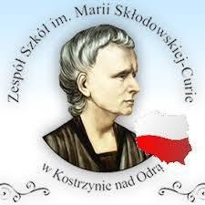 Logo Zespołu Szkół im. Marii Skłodowskiej-Curie w Kostrzynie nad Odrą